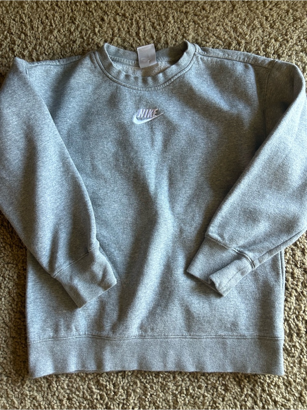 Nike Kids Gray Crewneck Sweatshirt